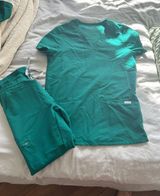 FIGS Scrub Top Hunter Green Photo 0