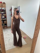 Amazon leopard print flare jumpsuit  Photo 0