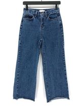 OAK + FORT Straight Leg Crop Jean Blue Denim S Photo 0