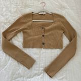 Endless Rose Ribbed Crop Long Sleeve  Photo 0