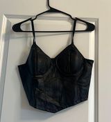 Black leather top Photo 0