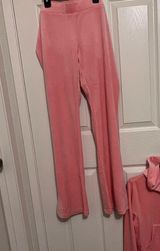 Juicy Couture bling velour Tracksuit Set pink lemonade  peach Salmon size M Photo 0