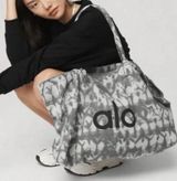 Alo Yoga Grey Tie Dye Tote - NEW with tags Photo 0