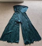 ZARA Emerald Green Jumpsuit With Side Slits Photo 0