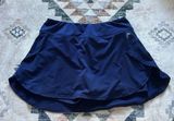 HEAD Womens Athletic Tennis Golf Skort with Ball Pocket Navy Blue Sz Large L Photo 0