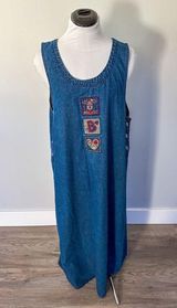 White Stag Vintage Teacher Denim Overall Dress Photo 0