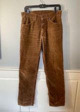 Vintage Levi's 519 High Rise Corduroy Jeans White Tag Caramel Brown Size 30 Photo 0