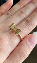 Gold Bow Ring Photo 0