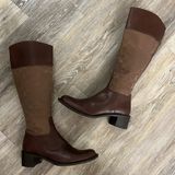 Coach Carole signature leather tall riding boots size 7 side zip up Photo 0