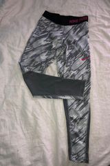 Nike Gray & White Leggings Photo 0