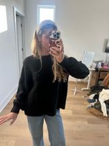 Amazon black tie knit sweater Photo 0