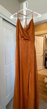 Lulus Rust Bridesmaids/ Wedding Guest Dress Photo 0