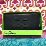 Sam Edelman Sophia Zip Around Black Wallet Photo 0
