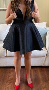 Lucci Lu Black Homecoming Dress Photo 0