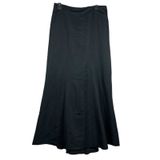 Black Maxi Skirt Womens 10 Ruffle Mermaid Witchy NEW NWT Photo 0