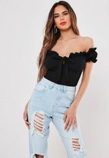 Missguided Black Bodysuit Photo 0