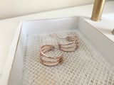 Rose Gold Mini Hoop Earrings Photo 0