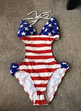 Venus American Flag Print Swim Photo 0