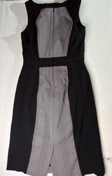 White House Black Market Monochrome Patterned Dress Size 2 Photo 0