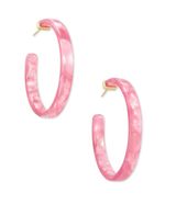 Kendra Scott Pink Kash Hoops Photo 0