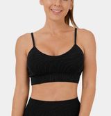 Halara Black Zebra stripe  sport bra Photo 0