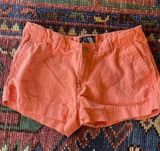 The North Face Shorts Womens 4 Orange Linen Blend breathable outdoor Coastal Photo 0