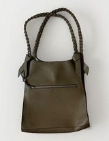 Free People Celia Tote Dark Brown Vegan Leather Photo 0