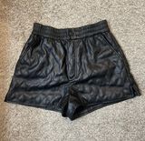 ZARA Leather Shorts Photo 0