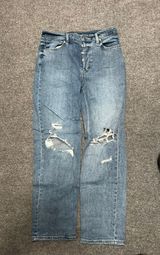 Super High Rise Straight Leg Jeans Photo 0