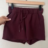 on the fly woven shorts Casis maroon 2 Photo 0