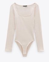 ZARA Ribbed Bodysuit Photo 0