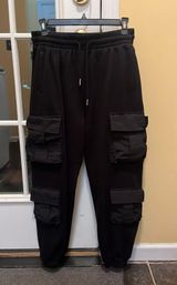 Black Cargo Sweatpants Photo 0