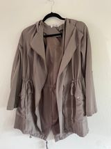 Light Soft Trench coat Gray Photo 0