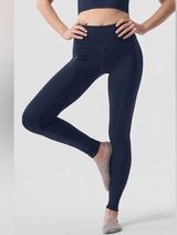 ALO Yoga Full Length High Rise Leggings in Navy Blue Photo 0