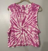 Free People Pink Tie-Dye Sleeveless Women's Top Photo 0