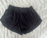 Lululemon Shorts Hotty Hot 2.5" Black Low-Rise Photo 0