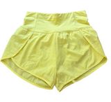 Love Tree  Yellow Neon Woven Solid Inner Brief Back Pocket Shorts Size Small Photo 0