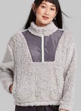Wild Fable NWT  Zip Pullover Sherpa M Photo 0