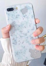 Luxury Silver Marble Case iPhone 8 Plus Photo 0