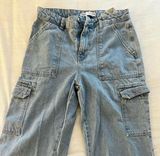High Rise Straight Leg Cargo Jean Photo 0