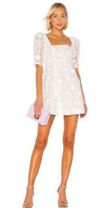 LPA Tersa Mini Dress White Floral medium 3d bridal shower baby shower wedding Photo 0