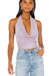 Revolve Backless Purple Top Photo 0