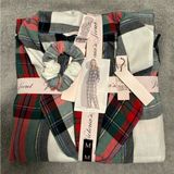 NWT Victoria’s Secret Plaid Flannel Pajamas and Scrunchie size Medium Photo 0