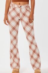 Hollister Plaid Flare Pants Photo 0