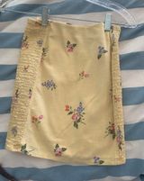 Forever 21 Yellow Floral Mini Skirt Photo 0