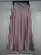 Satin High Waist Skirt Purple Photo 0