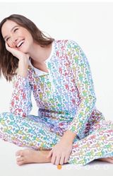Roller Rabbit Disco Hearts Pajamas Long Sleeve Photo 0