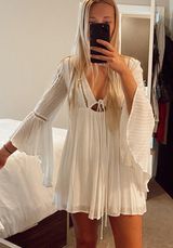 Free People White Boho Dress Photo 0