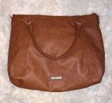 Steve Madden | Cognac Satchel / Large Tote Photo 0