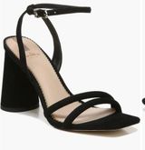Sam Edelman Black Suede Kia Chunky Heel Sandal Photo 0